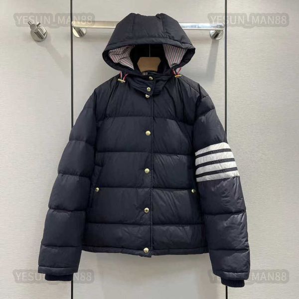 

womens designer tbs down jacket winter fashion puffer jackets coat outerwear causal warm thickened parkas, Black