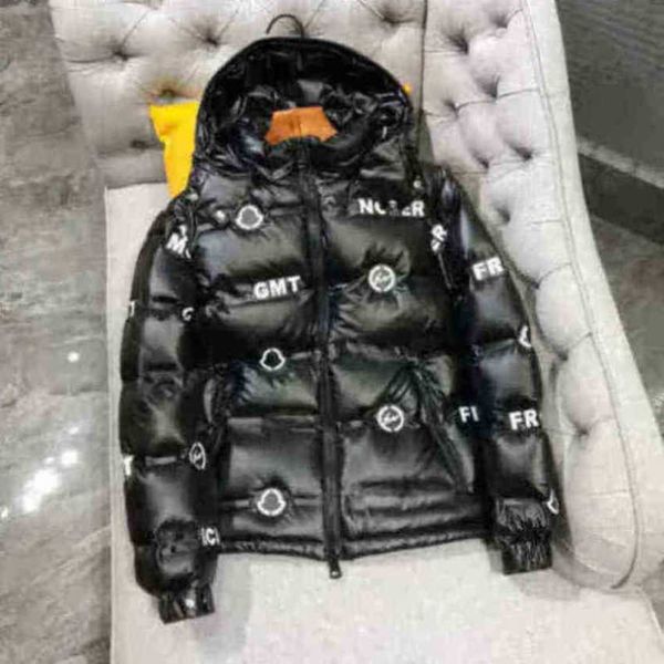 

2021 designer warm meng mens down jacket double zipper luxurys france men s downs coat fashion brand outerwear 001 size1-5 mon, Black