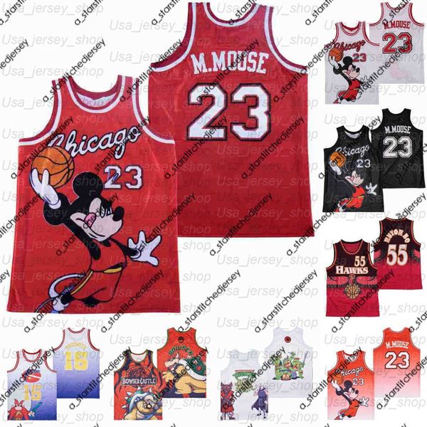 

college basketball wears movie tv basketball jersey pulp fiction ba cheech and chong broccoli city bowser the king koopa yosemite samwhite, Black
