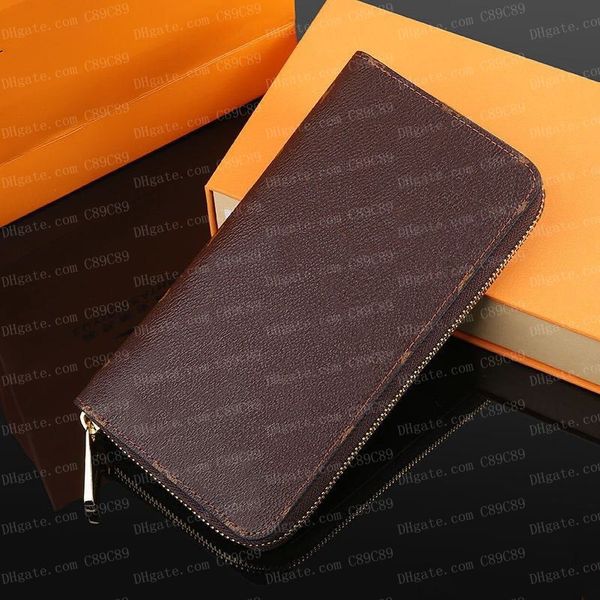 

single zipper wallet the most stylish way to carry around money cards and coins men leather purse card holder long business women wallets 9, Red;black