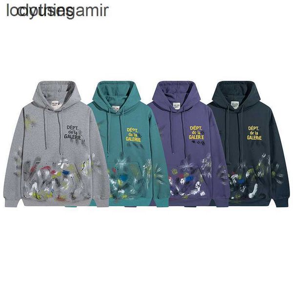 

sweatshirts designer hoodies sweaters dept galleryes man autumn winter high street trend splash print men women's, Black