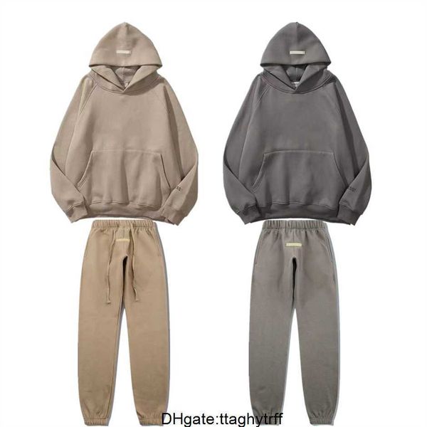 

ess hoodies designer warm hoody sweatshirt hooded hoodies mens women streetwear pullover white grey sweatshirts loose jumper, Black