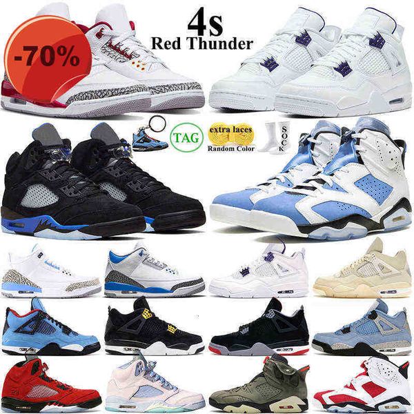 

wholesale men women basketball shoes 4s cardinal red thunder sail university racer blue 5s 6s unc white oreo black cat 4 patent hyper royal