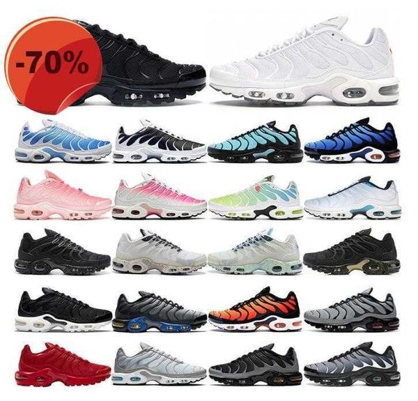 

tn plus running shoes mens women tns terrascape triple white black laser blue volt glow oreo air womens breathable max trainers outdoor