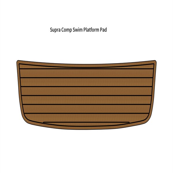 

supra comp swim platform step pad boat eva foam faux teak deck floor mat