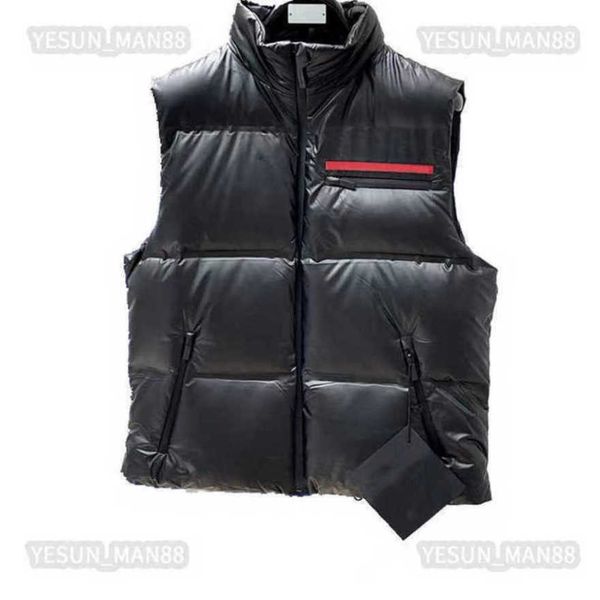 

designer luxury prads classic jackets down mens women winter stand collar sleeveless vest coats outdoor warm casual puffer jacket 2023, Black