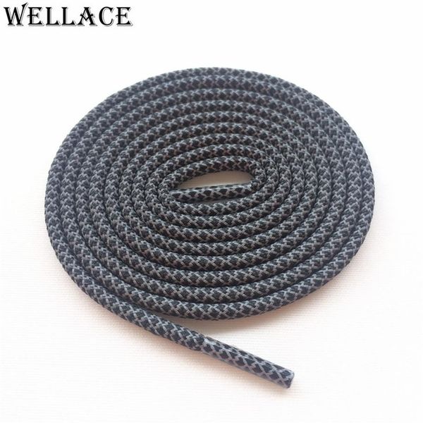 

wellace round rope 3m laces visible reflective runner shoe laces safty shoelaces shoestrings 120cm for boots basketball shoes273w, White;pink