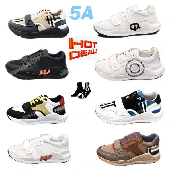 

fashion platform shoes velcro sneaker women men shoe designer sneakers casual trainer beige panelled low-trainers brand designers, Black