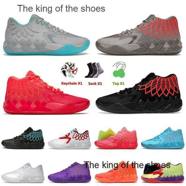 

2022 og lamelo ball mens basketball shoes sneakers rock ridge red black blast buzz queen city galaxy men mb.01 sports shoe