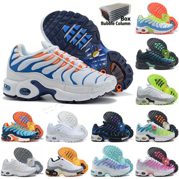 

tn kids running shoes tn enfant breathable soft sports chaussures boys girls tns plus sneakers youth requin 24-35, Black