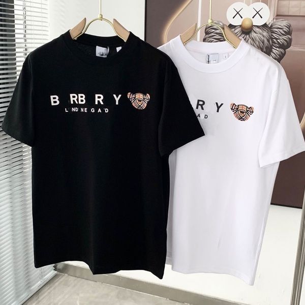 

luxury mens designer t shirt wholesale clothing letter printed shirts short sleeve fashion brand designer tees large lady's sweater asi, White;black