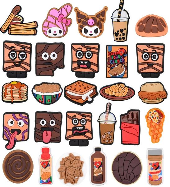 

shoe parts accessories 2427 food croc charms snack burger decoration drop delivery 2022 zcroccharmstore ams561473139, White;pink