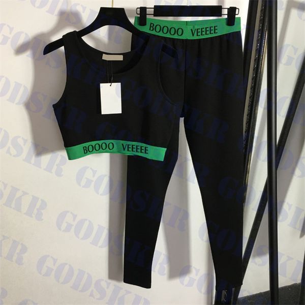 

green logo swimwear letter tank trousers womens cropped stretch leggings latest swimwear two piece, White;black
