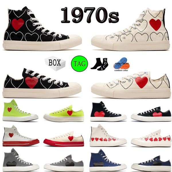 

classic 1970s canvas casual shoes women trainers sneakers personality play all-over black polka dot white eur 35-44 with box