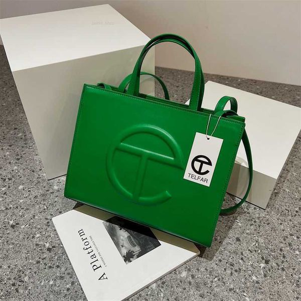 

bag small telfars large capacity designer simple tote shopping texture handbag women's candy color single shoulder messenger pp9u