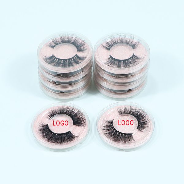 

natural long 3d mink lashes soft false eyelashes strip fake lash extensions with private logo