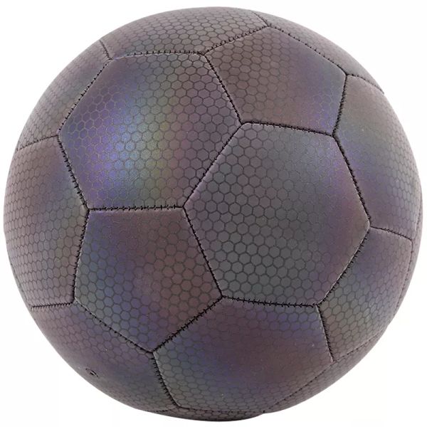 

reflective holographic drop glowing ship soccer ball glow in the dark football balls with custom and size