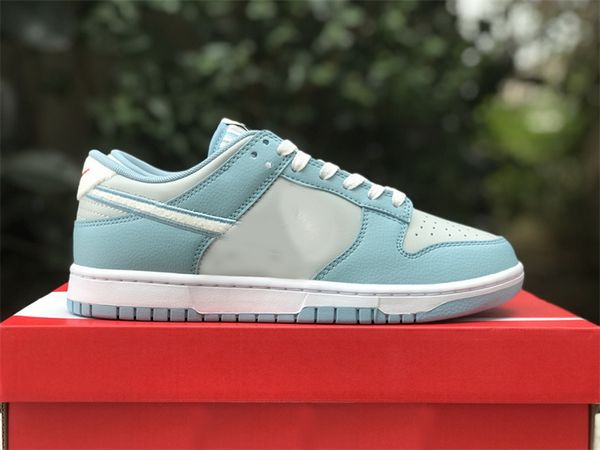 

authentic low fleece men women running shoes fb1871-011 grey fog worn light blue sports sneakers outdoor with original box, Red;white