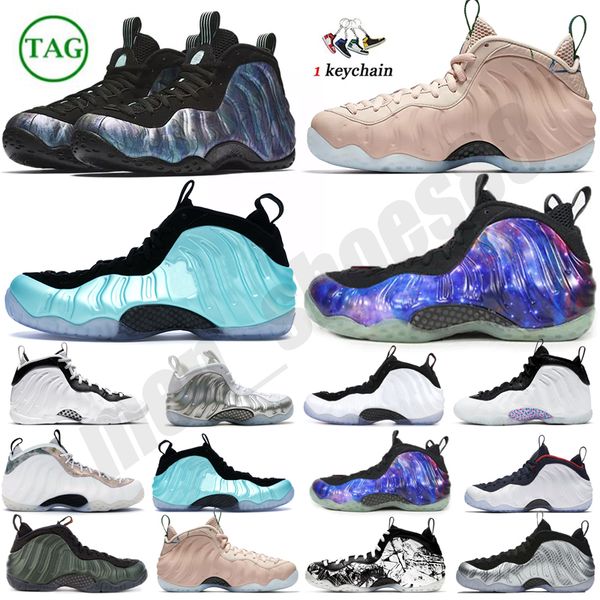 

2023 foamposite one basketball shoes sports men women hardaway sneaker nrg galaxy particle beige chrome white mens trainers sneakers