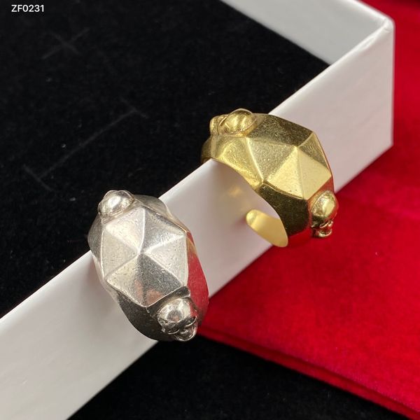 

diamond inlaid skull rings stones skull skeleton charm open ring for women men party wedding lovers engagement me2 --01 punk jewelry gifts, Golden;silver