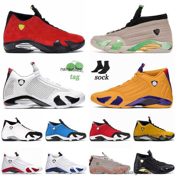 

2023 casual jumpman 14 14s xiv jorden basketball shoes university gold black toe thunder gym blue hyper royal candy cane trainers sneakers s