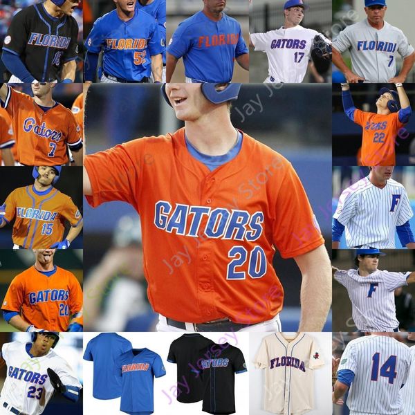 

custom florida gators baseball jersey ncaa college pete alonso harrison bader jacob young butler nathan hickey josh rivera christian scott, Black