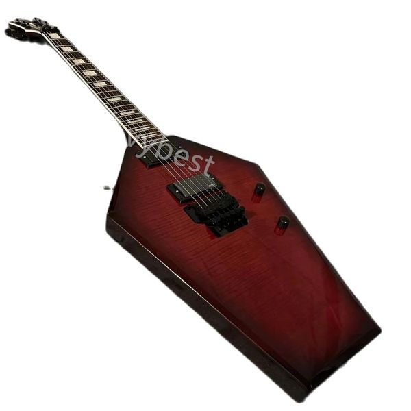 

lvyelectric guitar custom ep shape quilted maple irregular shape
