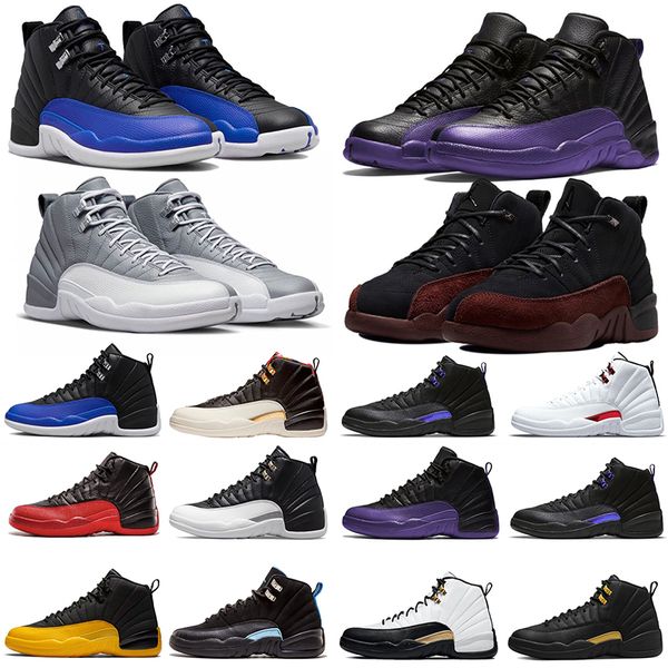 

2023 mens basketball shoes 12s stealth hyper royal jumpman 12 retro gamma blue university gold dark grey reverse flu game taxi mens trainer