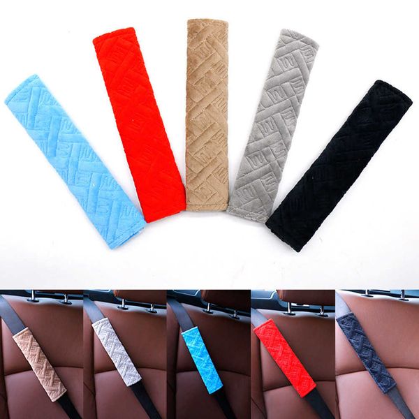 

safety belts accessories 2pcs soft car seat belt cover non slip fluffy safety belt universal auto seat belt covers warm plush shoulder cushi