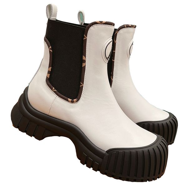 

23ss designer womens high shoes women canvas sneakers fashion short boots design winter season comfortable thick sole 35-41 size, Black