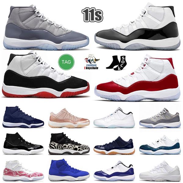 

original jumpman 11 basketball shoes mens womens space jam 45 bred 23 bubili 25th anniversary cool grey high cherry ssnakeskin light bone pu
