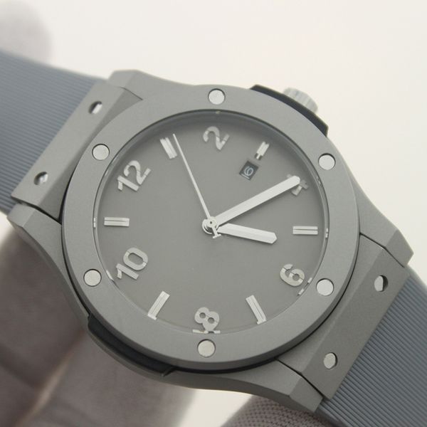 

men's watches fashion business fully automatic mechanical sports waterproof high-grade watch tape calendar, Slivery;brown