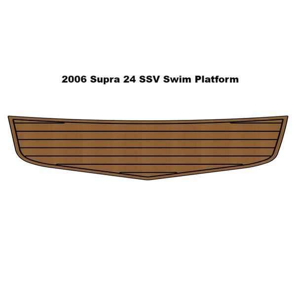

2006 supra 24 ssv swim platform step pad boat eva foam faux teak deck floor mat
