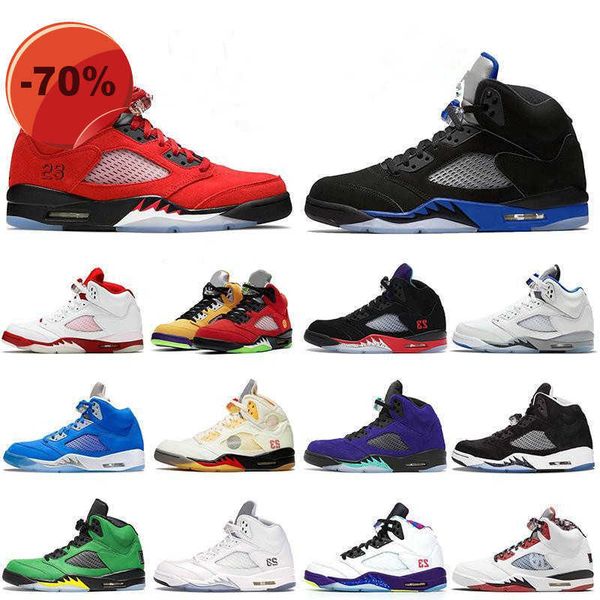 

5s men basketball shoes for boys stealth 2.0 oreo fire raging red jade horizon blue bird sail racer blue metallic green bean anthracite, Black