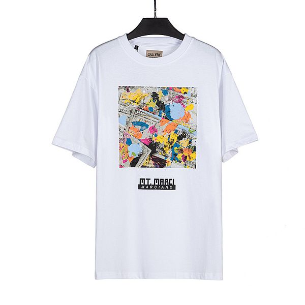 

fashion brand mens t shirt luxury graffiti money letter print round neck short sleeve summer loose t-shirt white, White;black