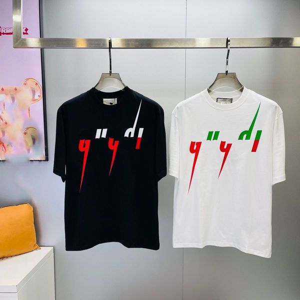

mens designer t shirt plus size womens wholesale tees with letters print short sleeves sell luxury men hip hop christmas pair long sleeve s, White;black