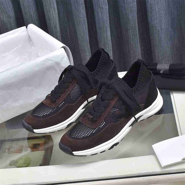 

channel shoes designer running shoes fashion sneakers womens luxury sports shoe chaussures casual trainers classic ccity sneaker f, Black