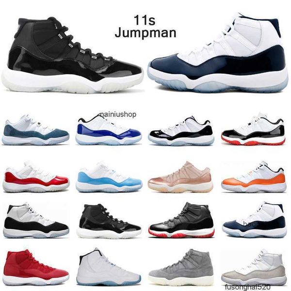 

2023 casual r men women jumpman 11s basketball shoes 11 concord 45 legend blue 25th anniversary bred prom night win like 82 mens trainers jo, Black