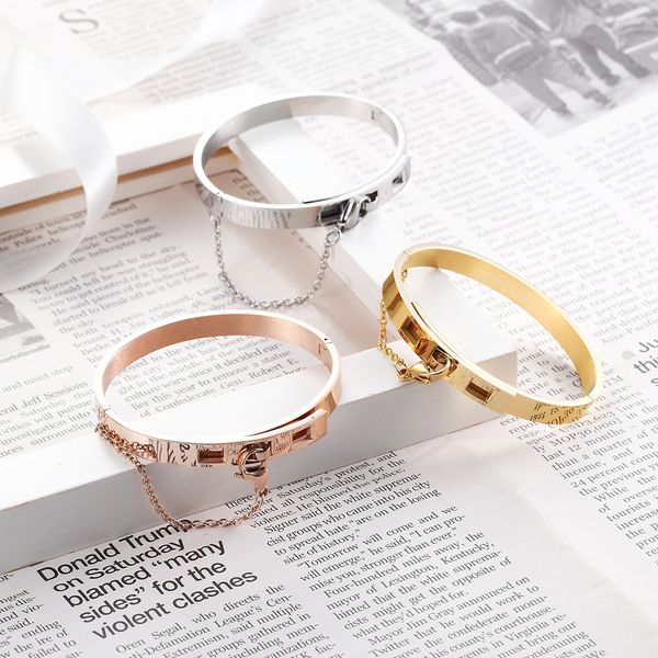 

designer bangles adjustable chain love bracelet hip-hop bracelet, Black