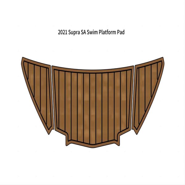 

2021 supra sa swim platform pad boat eva foam faux teak deck floor mat flooring
