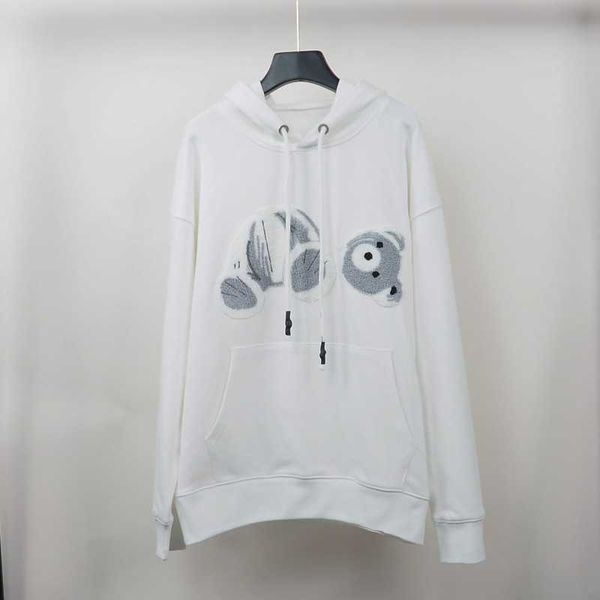 

hoody men paln hoodie angles casual fashion designer stylish cool couple bear color high street trendy hip hop cotton oversize long v1un, Black