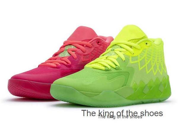 

kids grade school lamelo ball mb1 rick morty men women basketball shoes for sale queen city black red grey sport shoe trainner