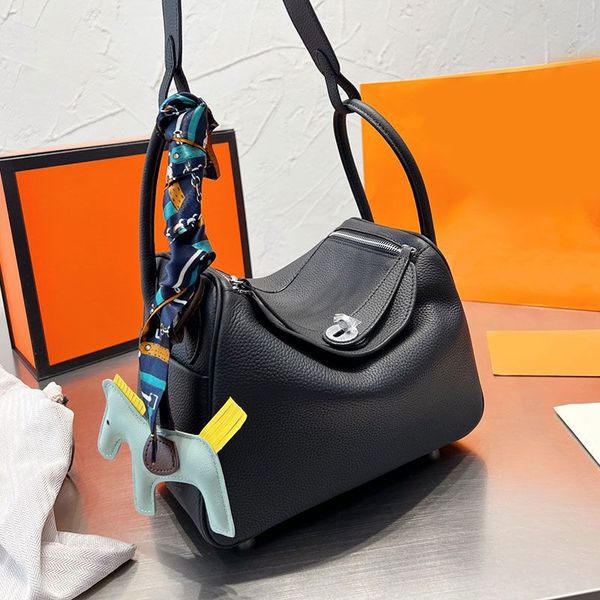 

handbag crossbody bag cowhide leather classic letter shoulder crossbody bag silver buckle hardware zipper tote bag plain forest crossbody ba