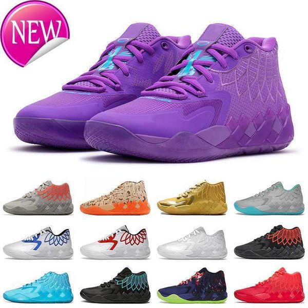 

ogmens trainers basketball shoes designer sneakers galaxy beige queen buzz city sky blue black blast purple lamelos ball mb.01 rick and mort