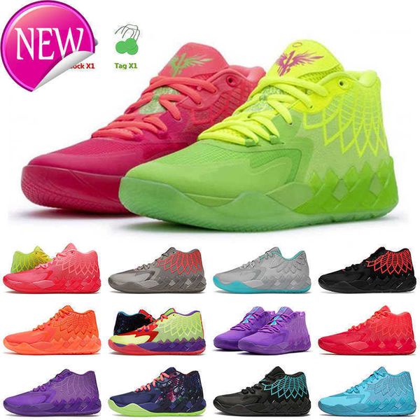 

ogclassic designer mens lamelo 1 ball basketball shoes mb.01 rick and moty rock all blue buzz queen x men tennis sports shoe trainers 40-46