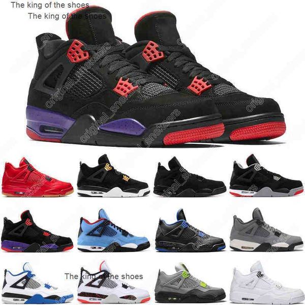 

fashion 4 4s mens basketball shoes shimmer lightning cactus jack red thunder sail university blue black cat men trainers sports sneakers