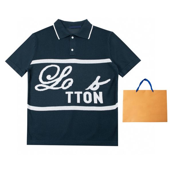 

men's plus tees polos round neck embroidered and printed polar style summer wear with street pure cotton dgr2, Black;brown