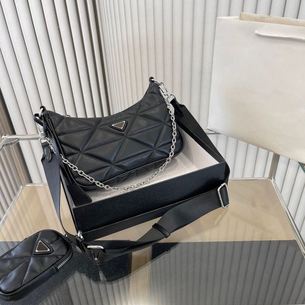 

5a designer bag fashion diamond lattice metal chain waterproof totes multi colored womens single shoulder handbag