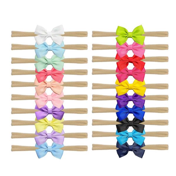 

baby girls wide nylon bow headbands children soft elastic bowknot hairbands kids hair accessories hair band princess headdress