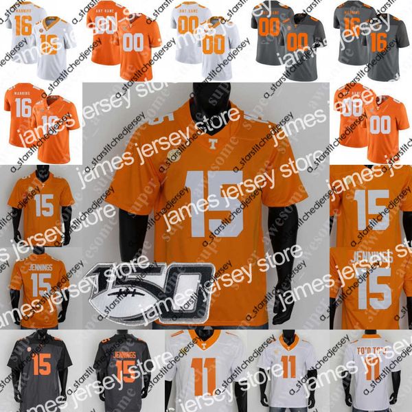 

american college football wear 2022 tennessee volunteers jersey joe milton iii jalin hyatt hendon hooker jauan jennings josh palmer harrison, Black